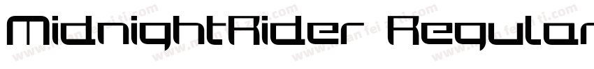 MidnightRider Regular字体转换